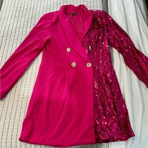 Women’s Pink Sequin Blazer
